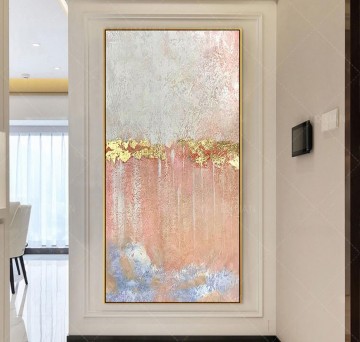 Gold Pink 05 wall decor Oil Paintings